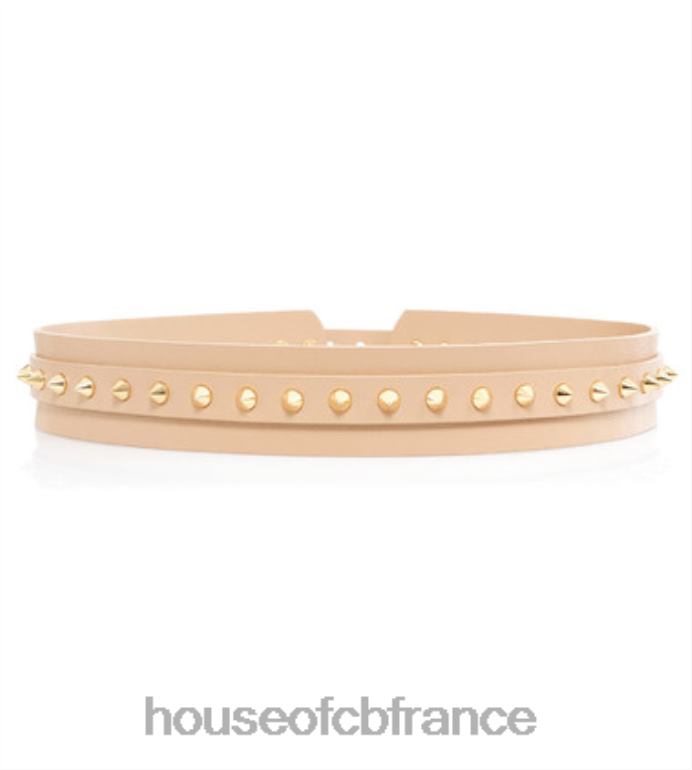 House of CB ceinture cloutée marron Moneymaker N888H1258 accessoires