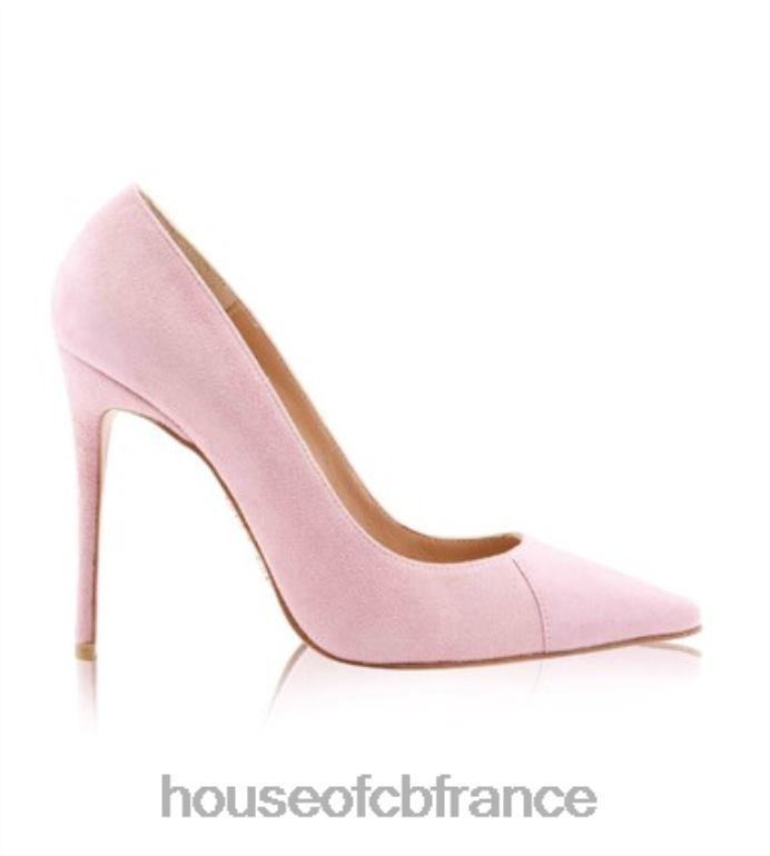 House of CB Paris 5' talons pointus en daim rose N888H1129 chaussures