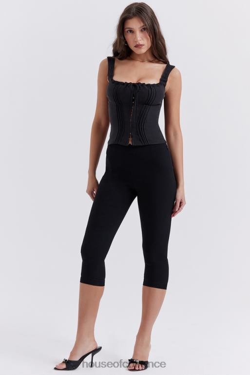 House of CB pantalon capri noir halima N888H865 vêtements