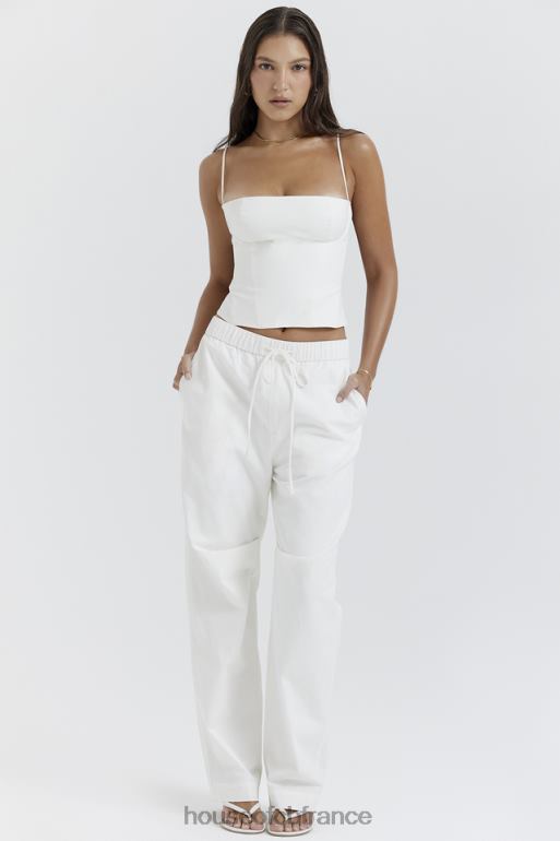 House of CB pantalon cargo blanc Luna N888H855 vêtements