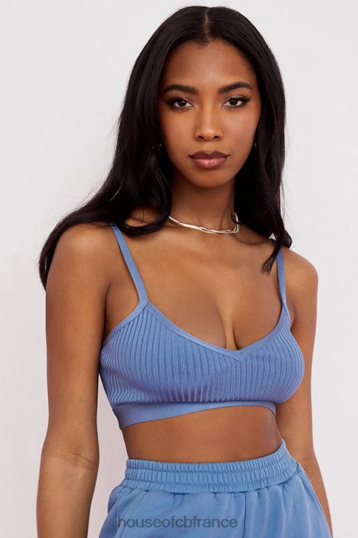 House of CB bralette bandage evie azur N888H759 vêtements