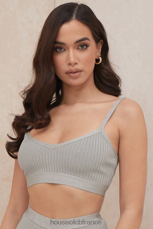 House of CB bralette bandage evie gris chiné N888H1057 vêtements