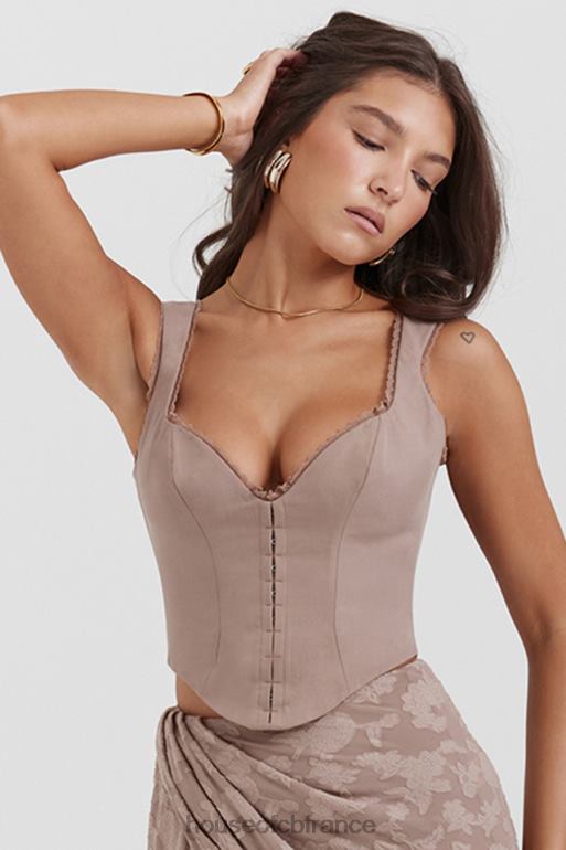 House of CB corset à bordure en dentelle champignon robyn N888H9 vêtements