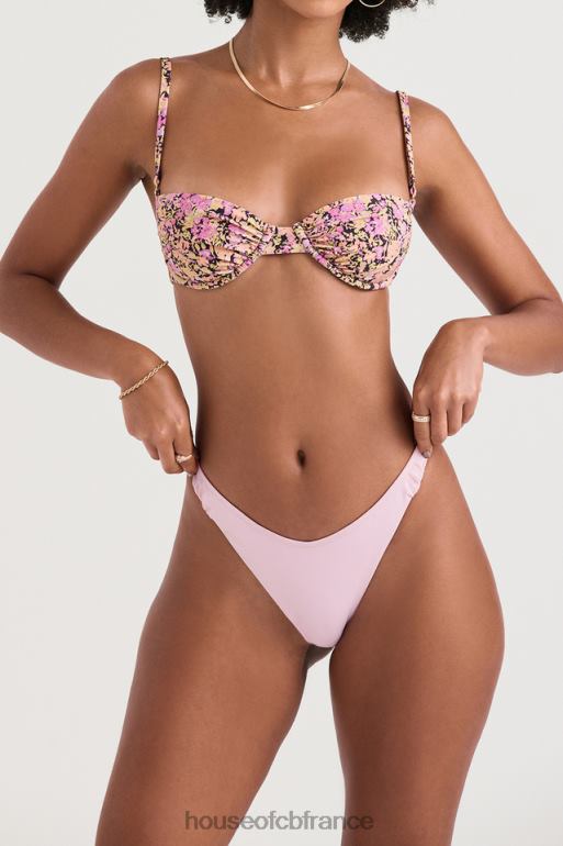 House of CB haut de bikini à armatures fleuri olive monaco N888H1230 vêtements