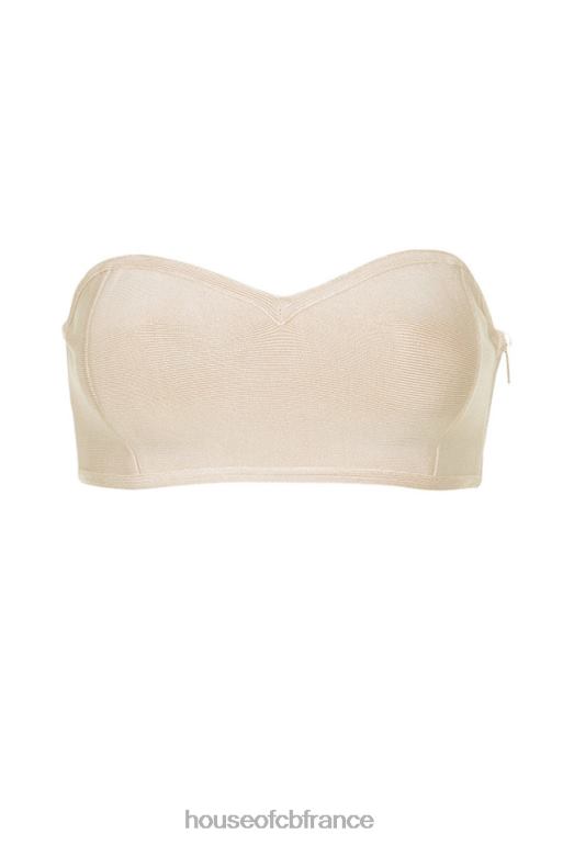 House of CB soutien-gorge bustier bandage beige nu N888H1311 vêtements