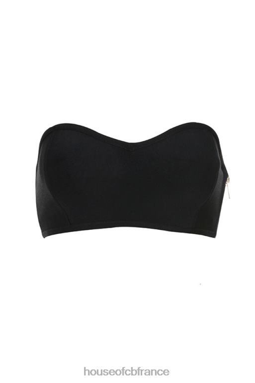 House of CB soutien-gorge sans bretelles bandage noir nu N888H1312 vêtements