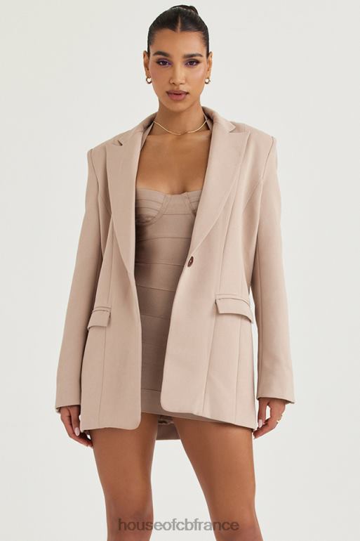 House of CB blazer oversize marta latte N888H1043 vêtements